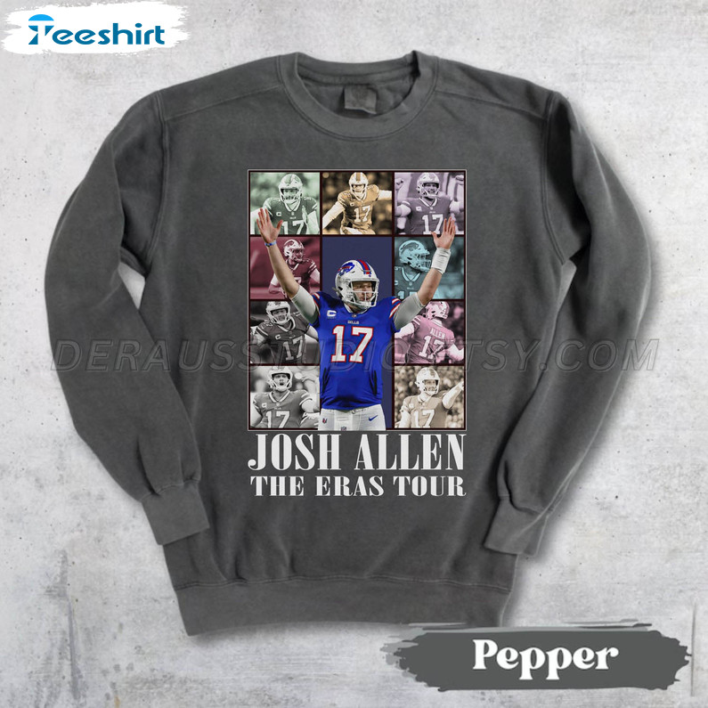 Josh Allen The Eras Tour Shirt, Comfort Long Sleeve Unisex Hoodie