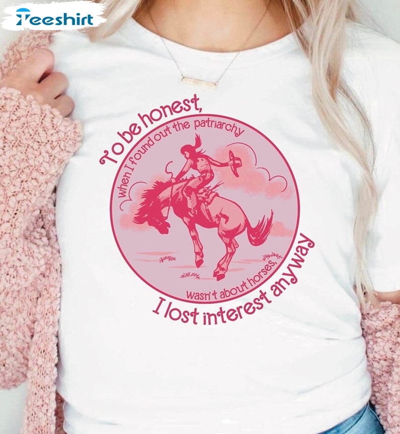 Barbie Patriarchy Horse Shirt, Trendy Long Sleeve Unisex T-shirt
