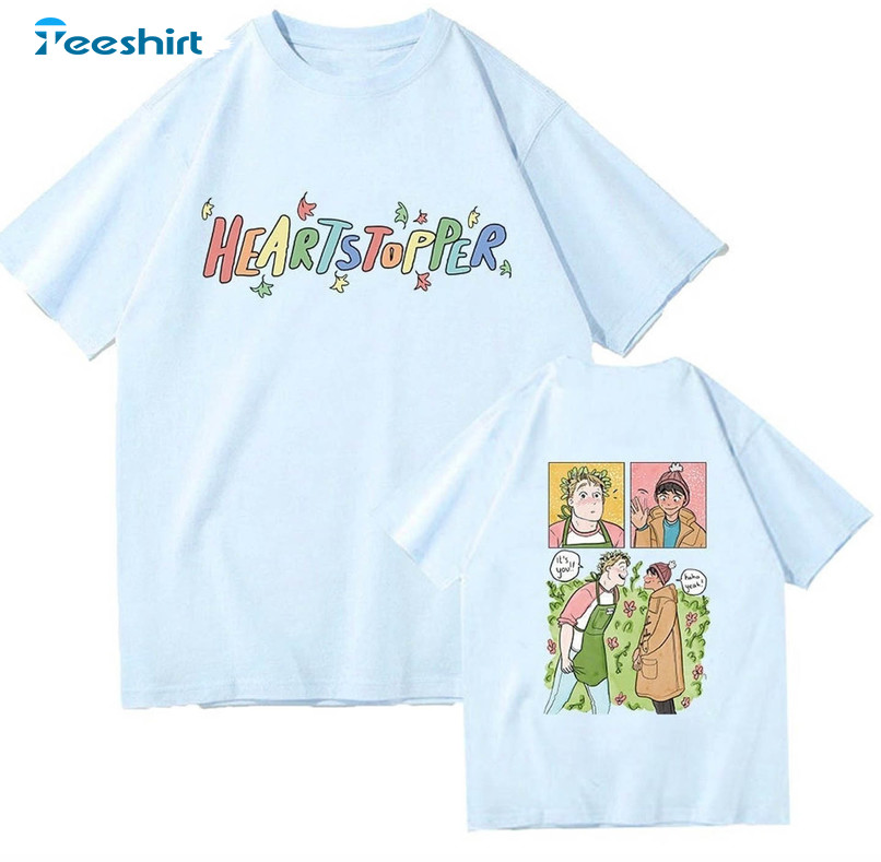 Heartstopper Leaves Shirt, Leaves Nick And Charlie Boy Meets Boy Short Sleeve Long Sleeve