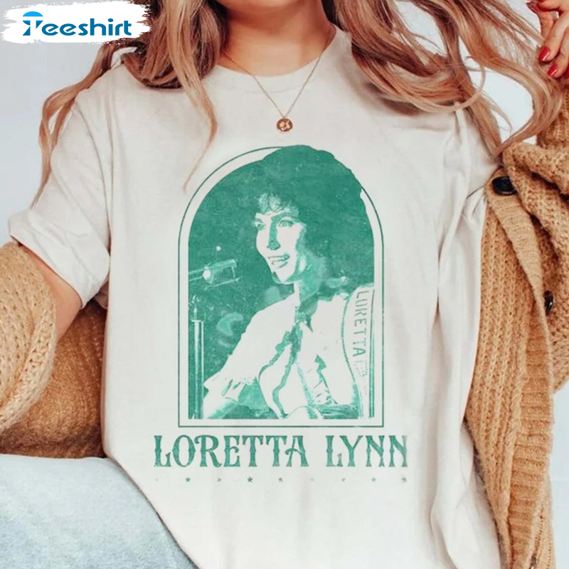 Loretta Lynn 90s Shirt, Lynn Vintage Sweatshirt. Queen Of Country Music Tee Tops