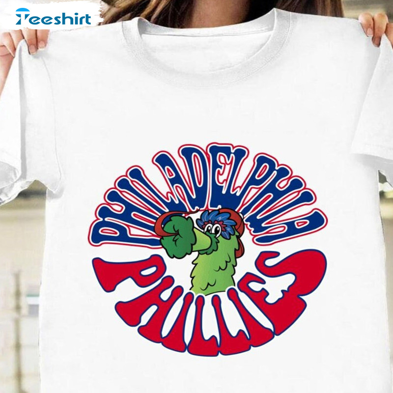 Phillie Phanatic Cartoon Shirt, Phillies Team MLB 2022 Sweatshirt - Short  Sleeve Gift For Phillies Fan