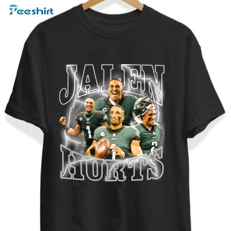 Jalen Hurts Vintage 90s Shirt  Jalen Hurts T-Shirt, Jalen Hurts 90s Style  Bootleg Rap