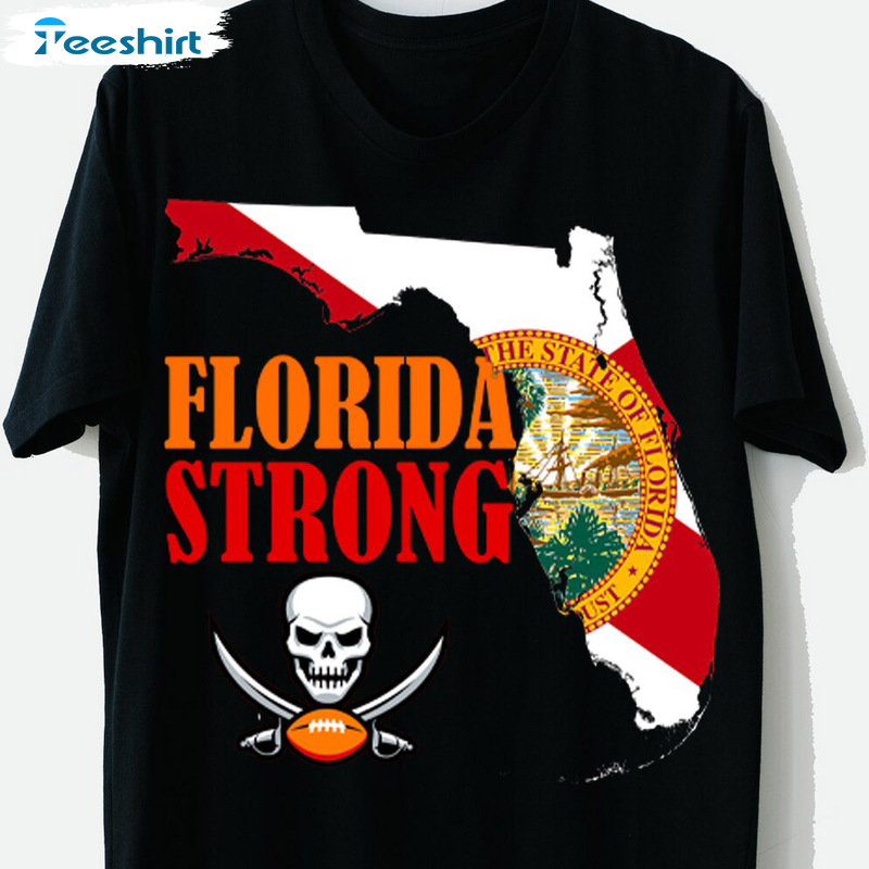 Florida Strong Shirt, Strong Bucs Unisex Hoodie, Skull Pattern Trending Shirt For All People