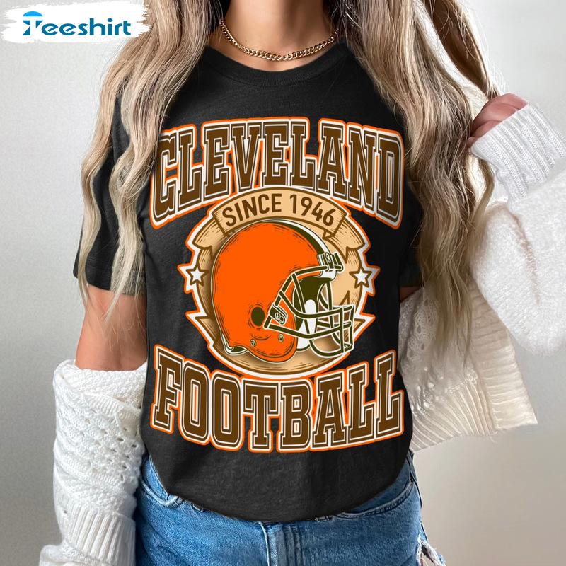 Vintage Cleveland Browns T-Shirt Nfl Tee Hoodie Classic - TeebyHumans