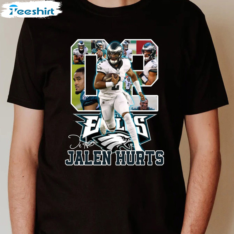 Jalen Hurts T Shirt Philadelphia Eagles Sweatshirt - Shibtee Clothing