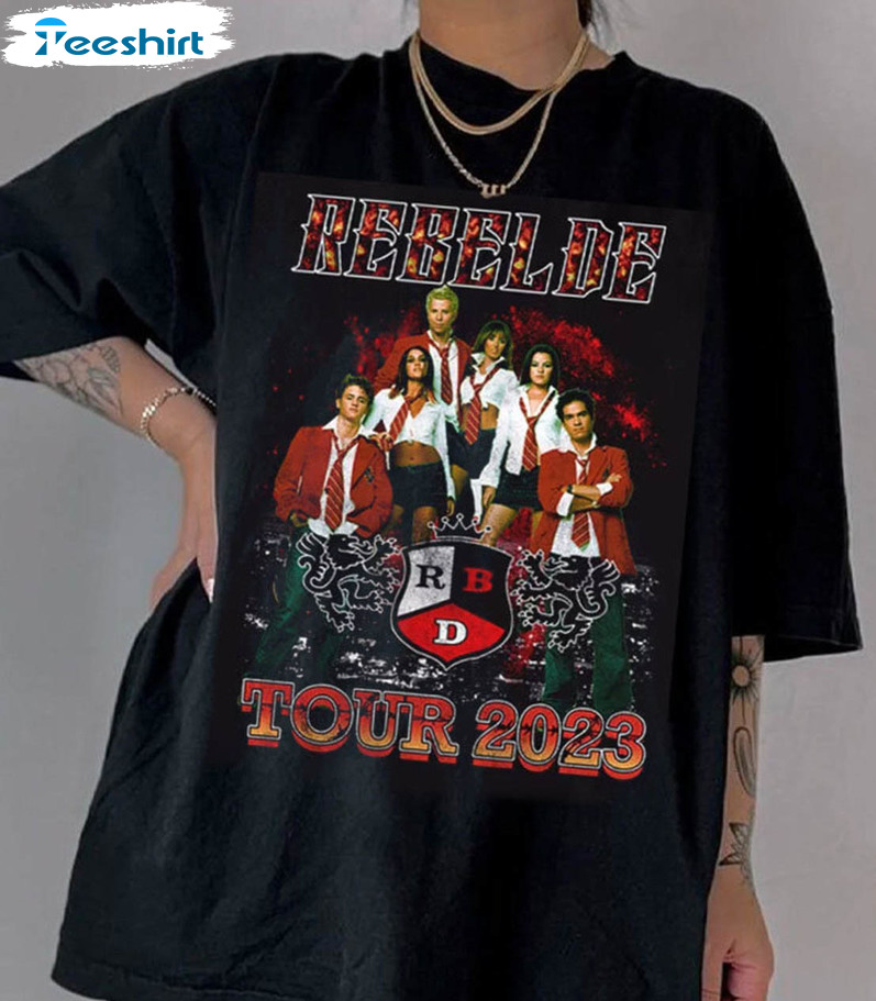 Comfort RBD Tour 2023 Sweatshirt, Rebelde Concert 2023 Long Sleeve Unisex T-shirt