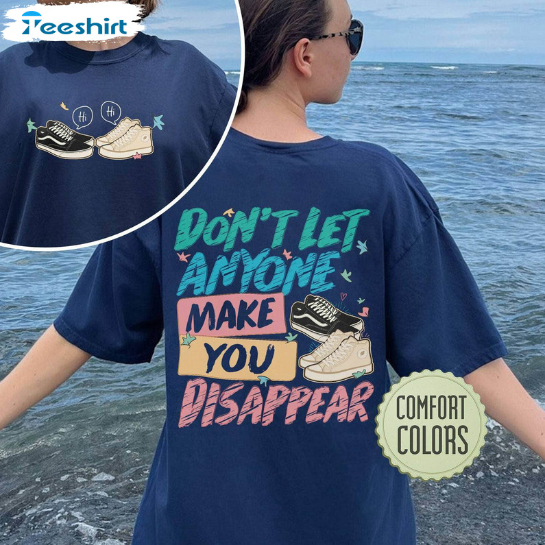 Heartstopper Leaves Shirt, Don'T Let Anyone Make You Disappear Comfort Long Sleeve Hoodie