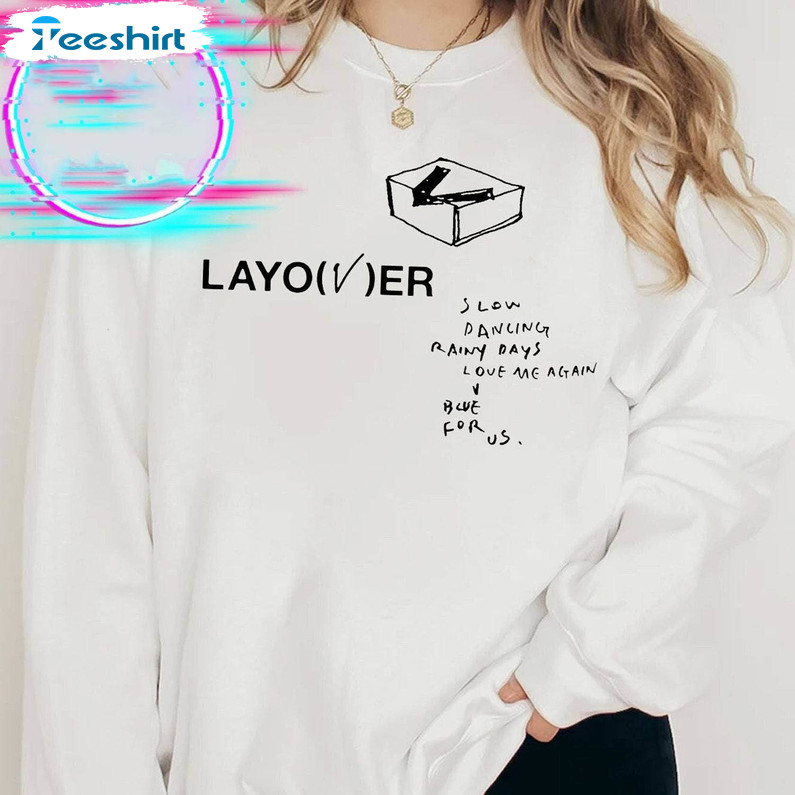 BTS V Taehyung Album Layover Rainy Days Music Player T-shirt