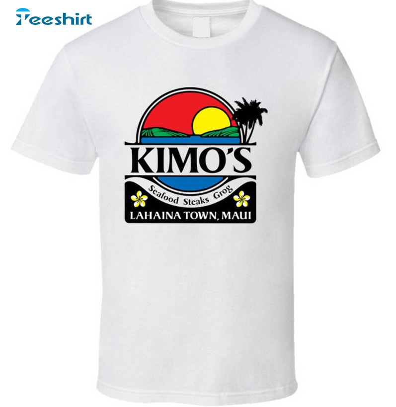 Kimo's Maui Hawaii Restaurant Trendy Sweatshirt Short Sleeve