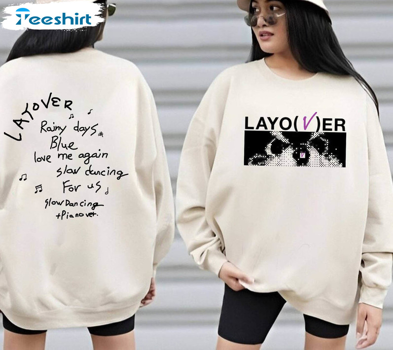 V Layover Sweatshirt, Layover Album Long Sleeve Unisex Hoodie