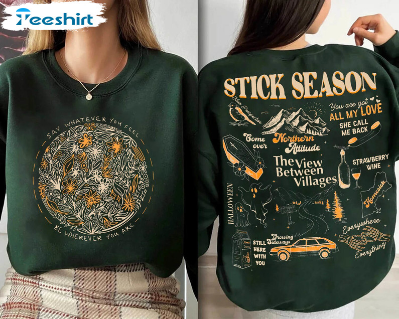 Vintage Stick Season 2023 Shirt, Noah Kahan Country Music Crewneck T-shirt