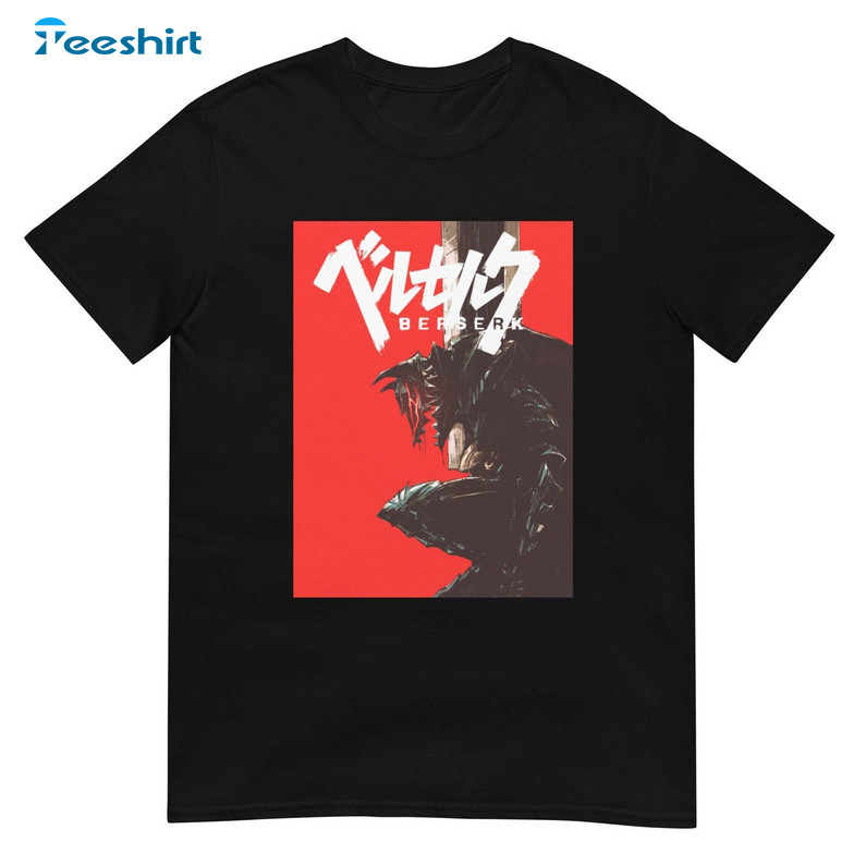 Guts Berserk Shirt, Anime Movie Tee Tops Short Sleeve