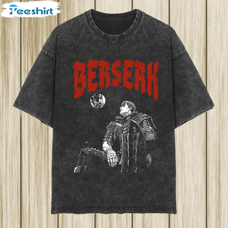 Ber Guts Vintage Shirt, Anime Manga Long Sleeve Unisex T-shirt