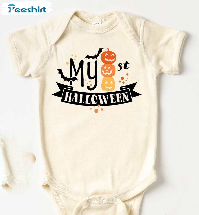 My First Halloween Cute Shirt, 1st Halloween Sweatshirt Crewneck