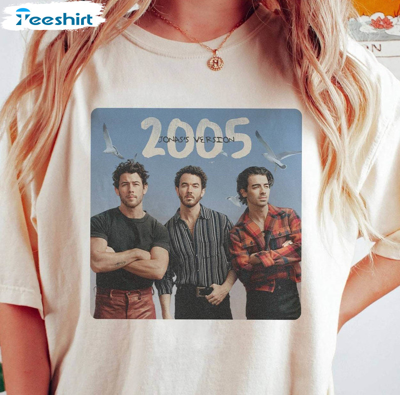 Vintage Jonas Brothers Comfort Colors Shirt, Jonas Brothers Album Long Sleeve Crewneck