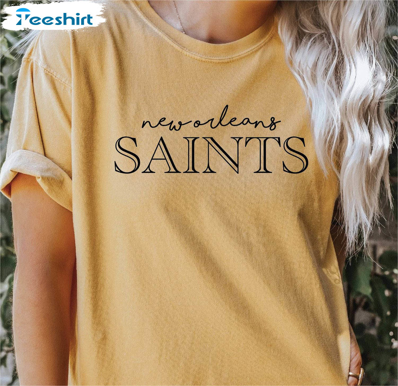 New Orleans Saints Comfort Shirt, Football Unisex T-shirt Long Sleeve