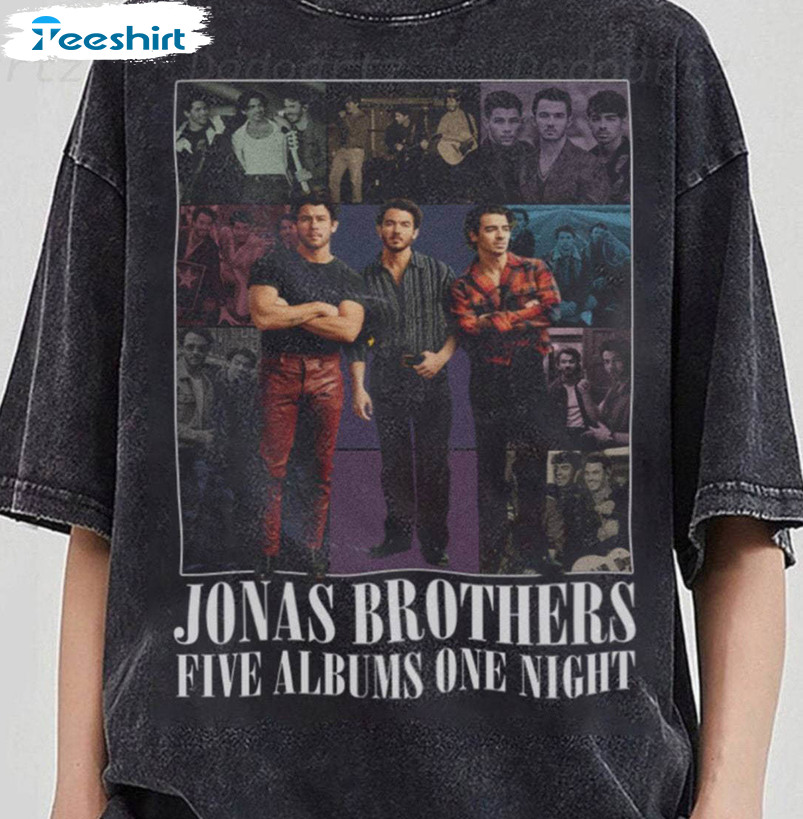 Jonas Brothers The Eras Tour Shirt, Trendy Short Sleeve Long Sleeve