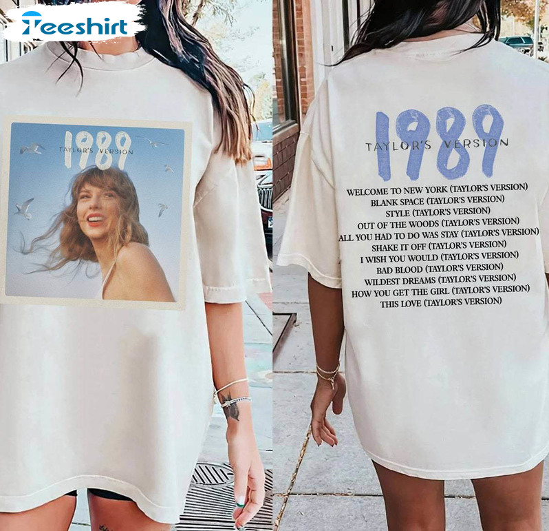 Album 1989 Taylor's Version Shirt, Eras Tour Short Sleeve Unisex Hoodie