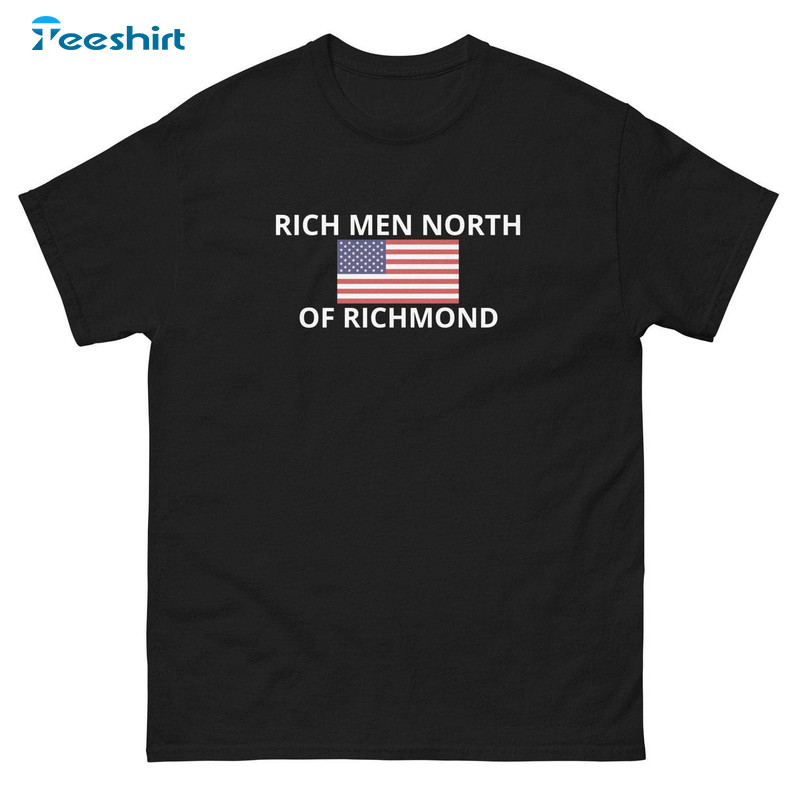 Rich Men North Of Richmond Blue Collar Shirt, Oliver Anthony Crewneck Unisex T-shirt