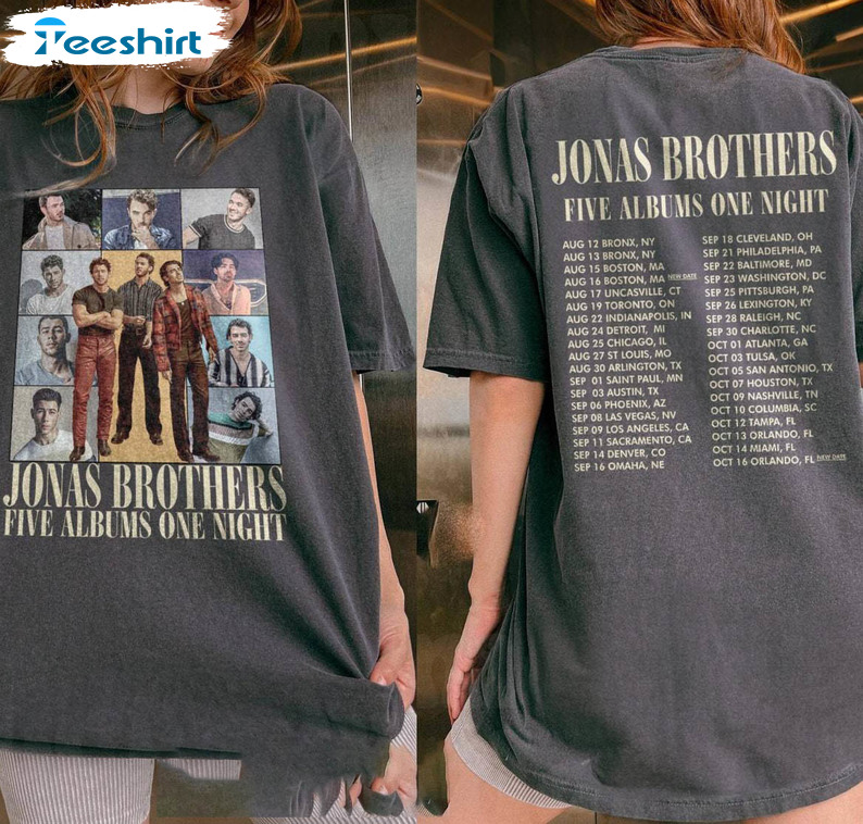 Vintage Jonas Brothers Tour Shirt, Cool Design Crewneck Unisex Hoodie