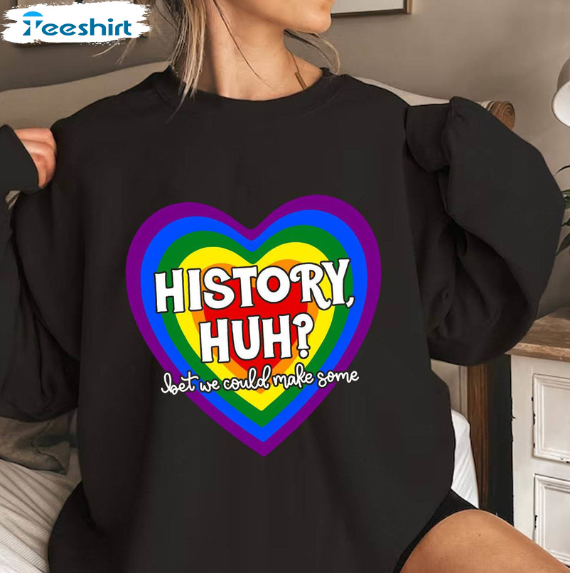 Heart History Huh Shirt, Trendy Short Sleeve Unisex T-shirt