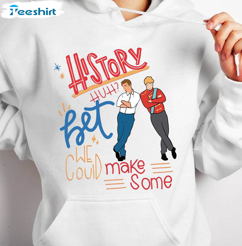 Trending History Huh Shirt, Vintage Design Tee Tops Crewneck