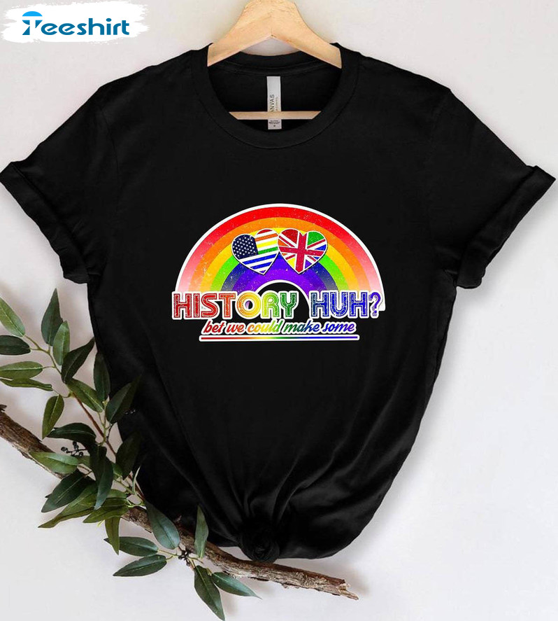 Casey Mcquiston Lgbtq Shirt, Trendy History Huh Sweater Short Sleeve