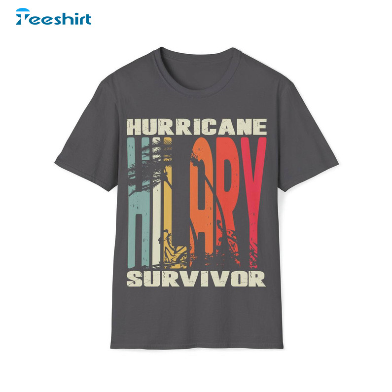 Hurricane Hilary Survivor Trendy Unisex Hoodie Long Sleeve