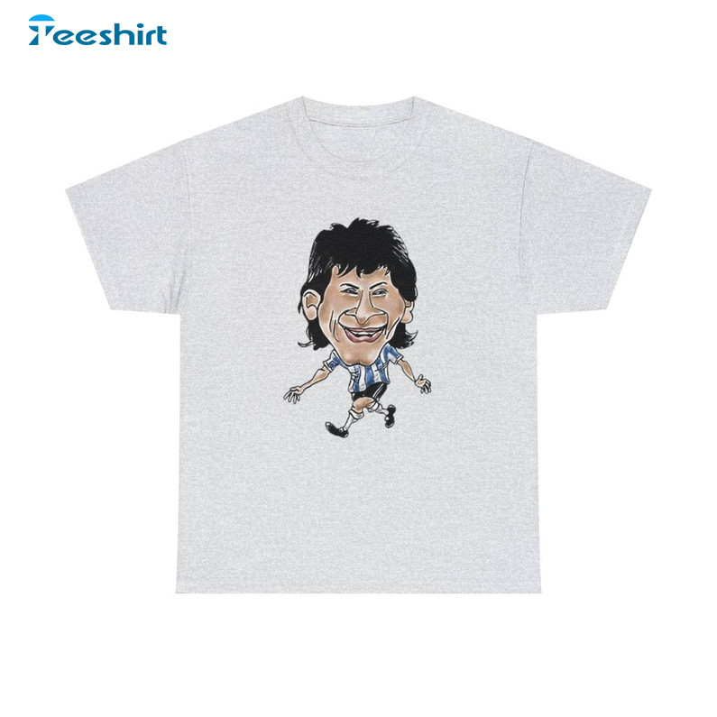 Messi Cartoon Soccer Shirt, Football Lover Unisex T-shirt Short Sleeve