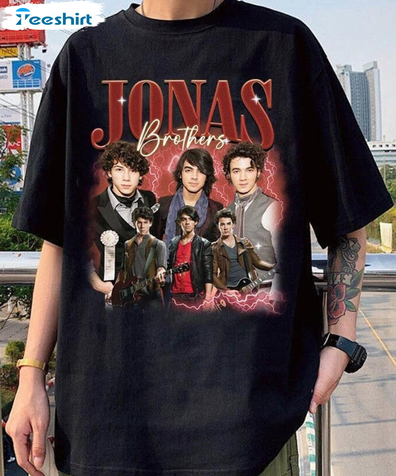 Jonas Brothers Tour 2023 Shirt, Five Albums One Night Tee Tops Crewneck