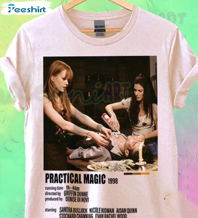 Practical Magic 1998 Movie Shirt, Vintage Unisex Hoodie Short Sleeve