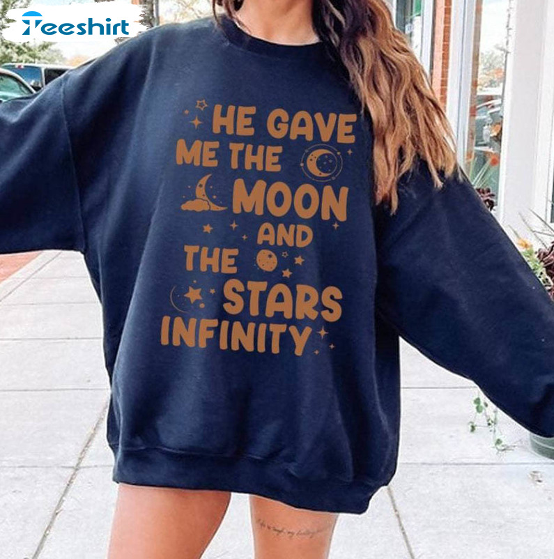 The Summer I Turned Pretty Moon And Stars Infinity Trendy Shirt, Vintage Unisex T-shirt Short Sleeve