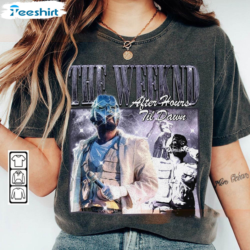 The Weeknd Music Shirt, After Hours Til Dawn Tour 2023 Unisex T-shirt Long Sleeve