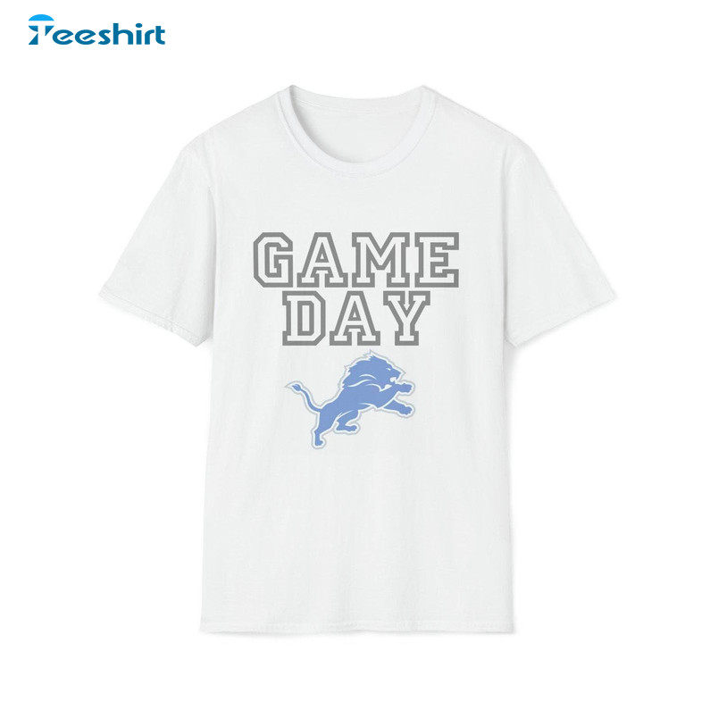Detroit Lions Faded Shirt, Trendy Football Short Sleeve Unisex T-shirt