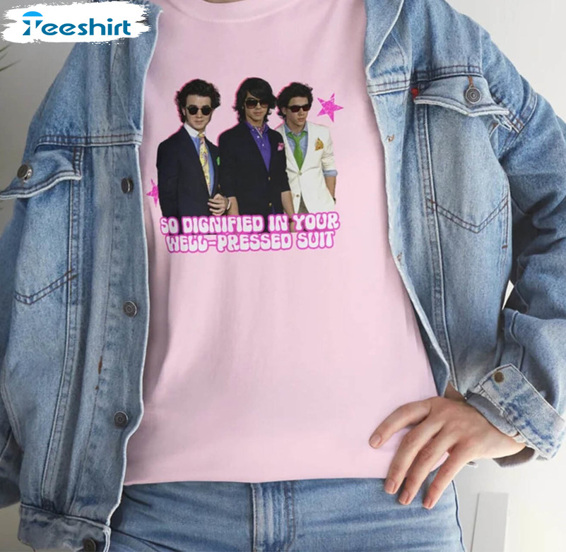 Jonas Brothers Ironic So Dignified In Your Well Shirt, Mr Perfectly Long Sleeve Unisex Hoodie