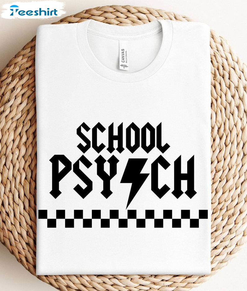 School Psychologist Trendy Shirt, School Psych Crewneck Sweatshirt