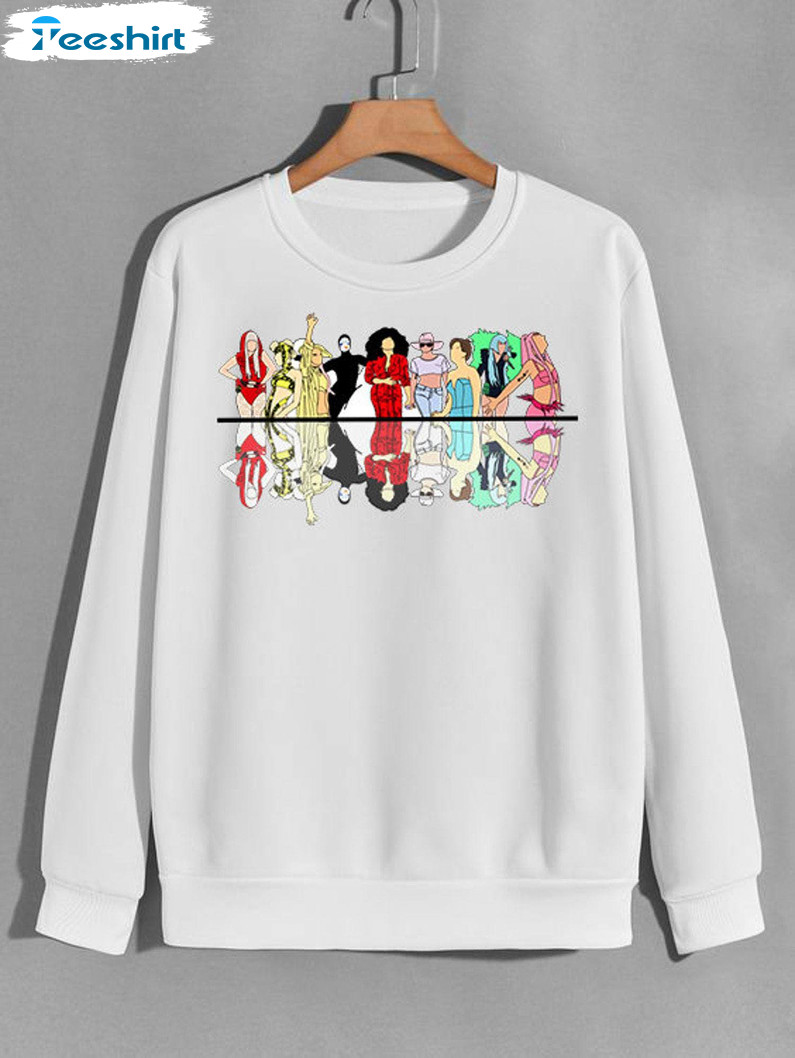 The Evolution Of Lady Gaga Shirt, Lady Gaga Sweater Unisex T-shirt