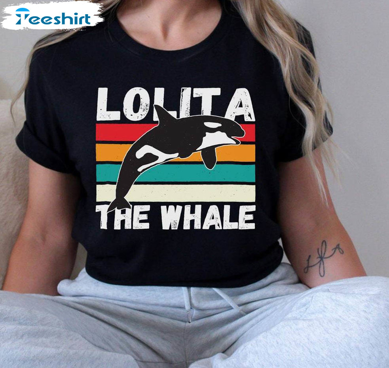 Lolita The Whale Trendy Shirt, The Orca Unisex T-shirt Crewneck