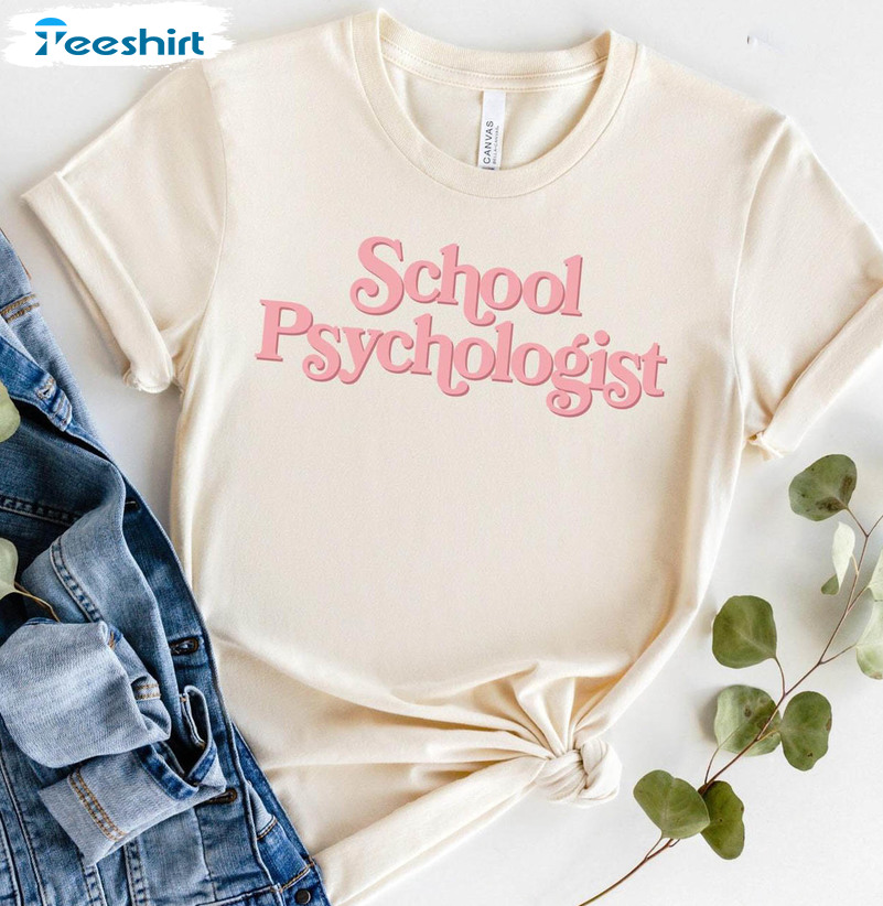 School Psych Cute Shirt, School Psychology Long Sleeve Unisex Hoodie