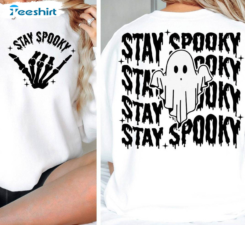 Stay Spooky Skeleton Hand Shirt, Spooky Season Unisex T-shirt Tee Tops