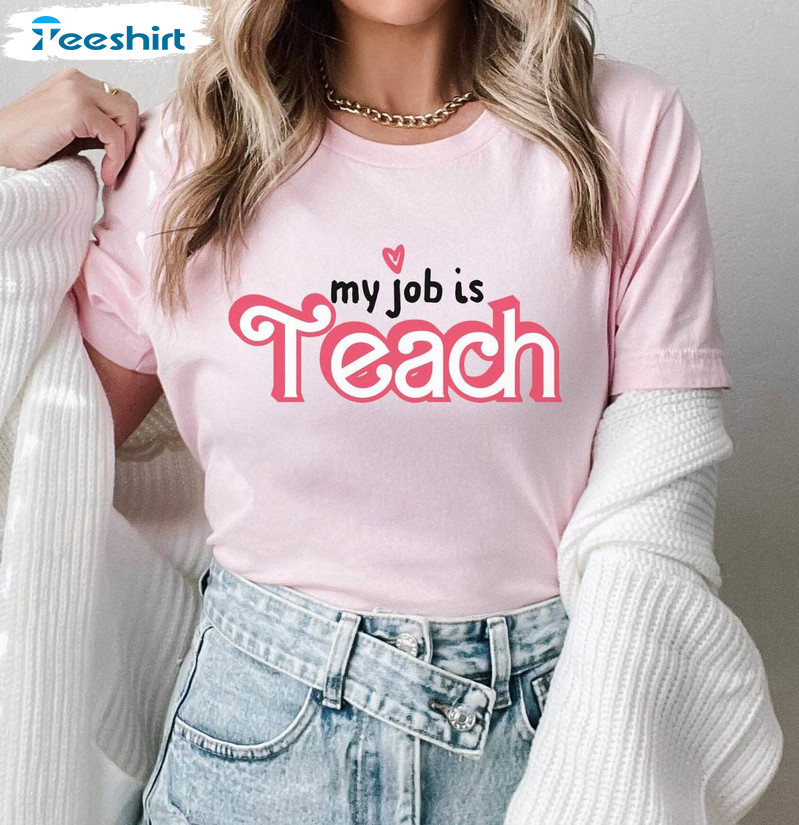 Trendy Teacher Shirt, Ken Barbie Tee Tops Unisex Hoodie