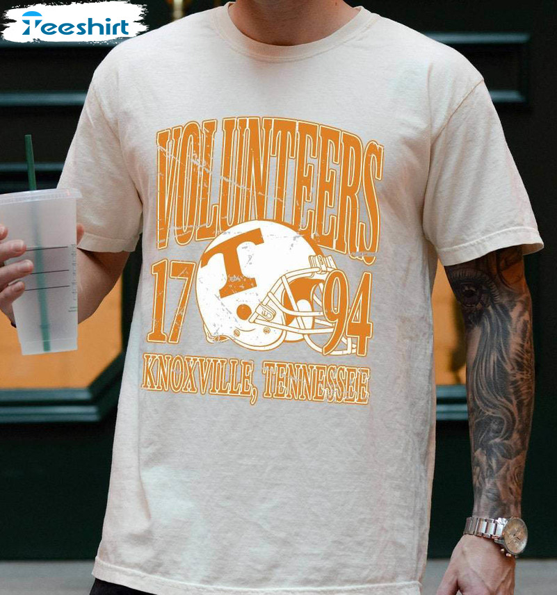 Vintage 90s Volunteers Football Shirt, Tennessee Vols Long Sleeve Unisex Hoodie