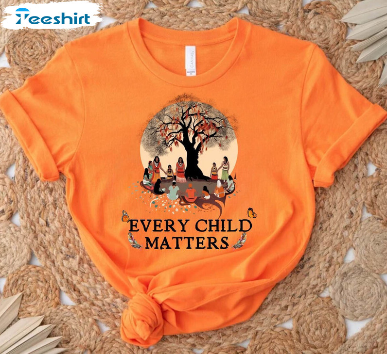 Orange Shirt Day 2023 Shirt, Every Child Matters Long Sleeve Unisex Hoodie