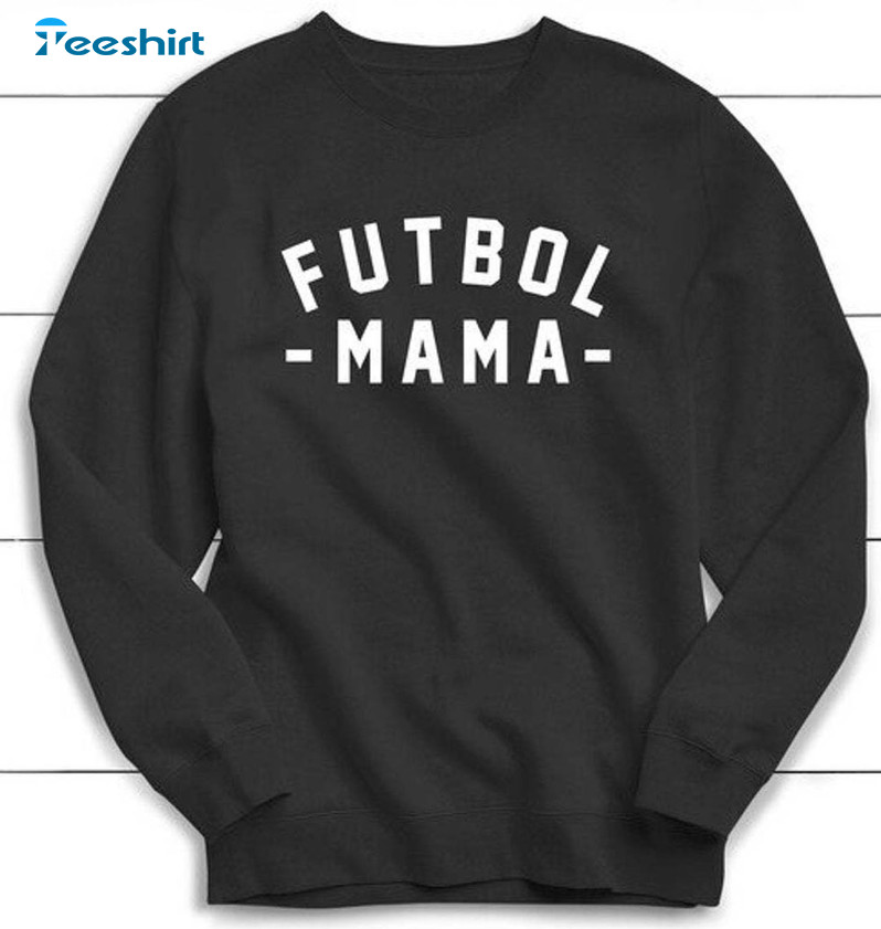 Futbol Mama Shirt, Vintage Soccer Hoodie Long Sleeve