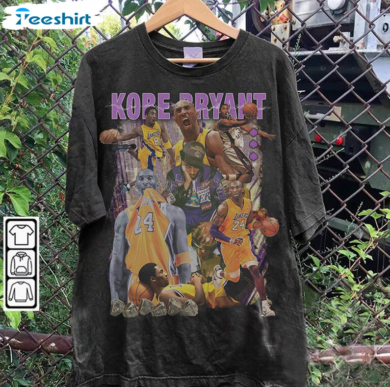 Retro Kobe Bryant 90s Shirt, Nba Basketball Sweater Unisex Hoodie