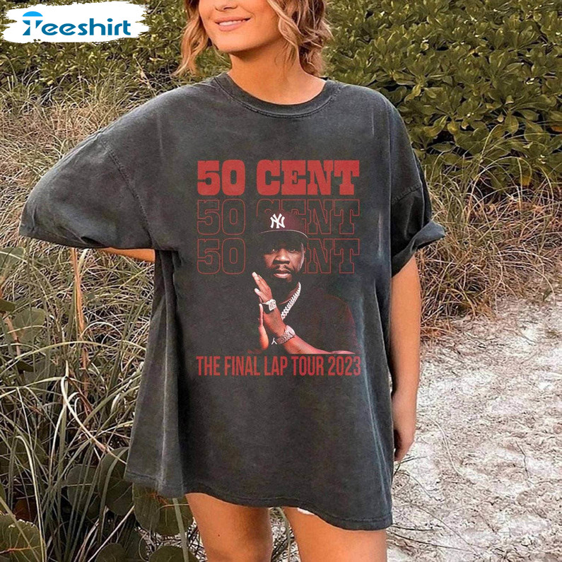 50 Cent Get Rich Or Die Tryin Album Shirt, The Final Lap Tour 2023 Tee Tops Short Sleeve