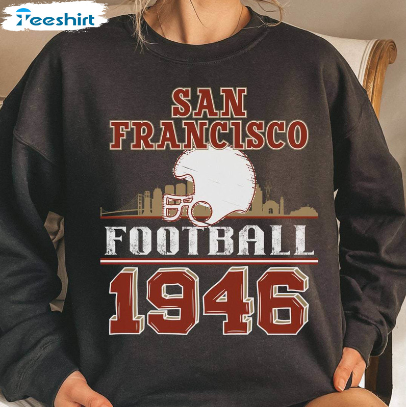Vintage San Francisco Football Shirt, San Fran Short Sleeve Long Sleeve