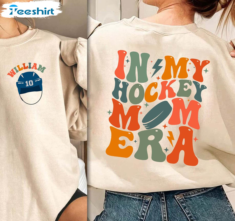 Hockey Mom Era Cute Shirt, Game Day Hockey Long Sleeve Sweater