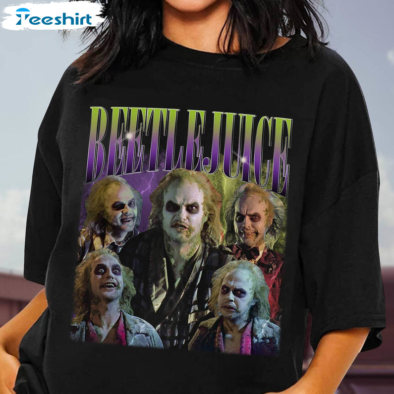 Fantasy Horror Movie Shirt, Retro Horror Character Long Sleeve Short Sleeve