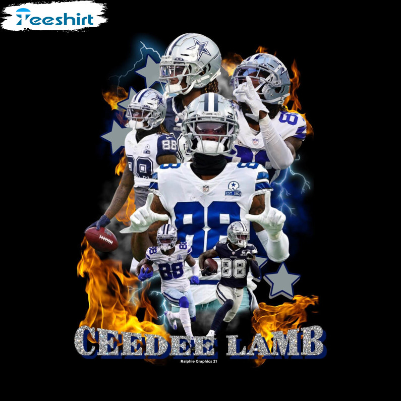 CeeDee Lamb Cowboys Name And Number Short Sleeve Player T Shirt